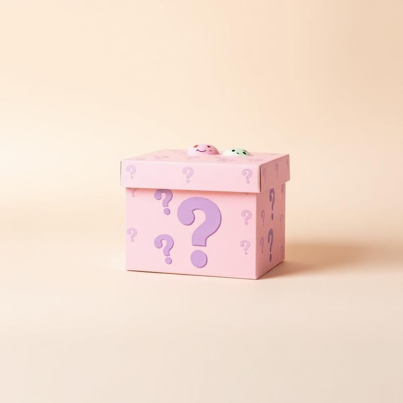 Mystery squish box packaging